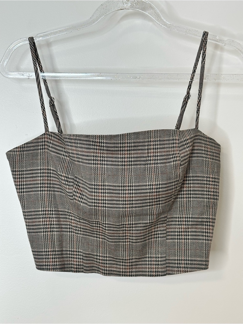 whimsy + row plaid corset crop top xs new with tags look
